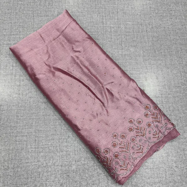 Crushed Satin Stone Work Hijab | HJ30